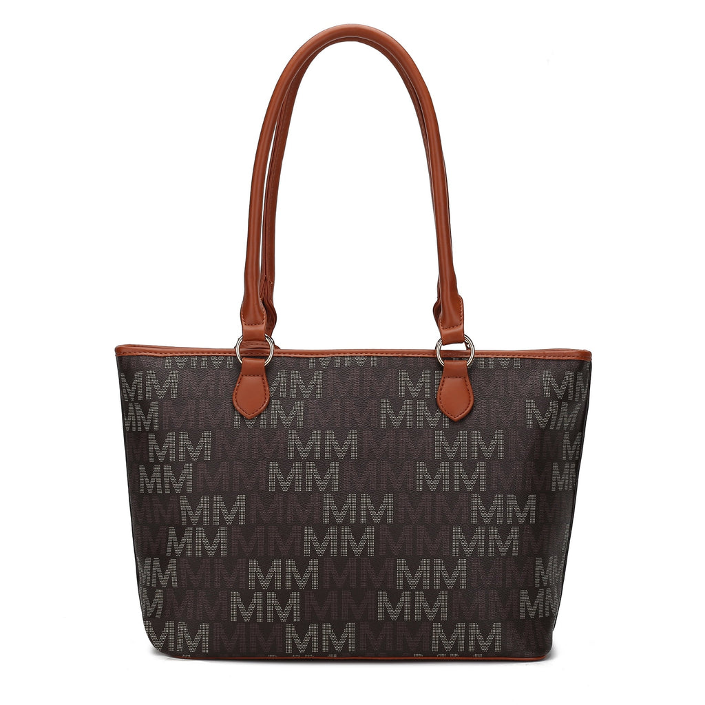 Marimar Women'S Tote Bag with Pouch and Wristlet, Signature 4 Piece Set by Mia K - Red