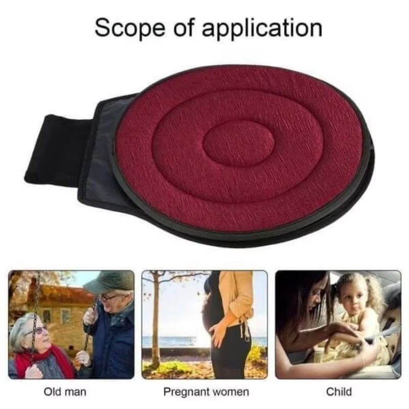 Spinease™ 360° Rotating Memory Foam Seat Cushion – Sit, Swivel & Go with Zero Effort